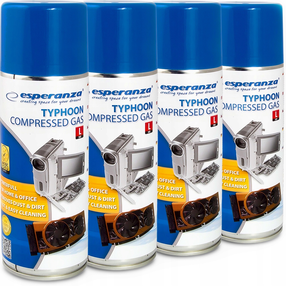STLAČENÝ PLYN PRE ELEKTRONIKU ESPERANZA 4x400ML